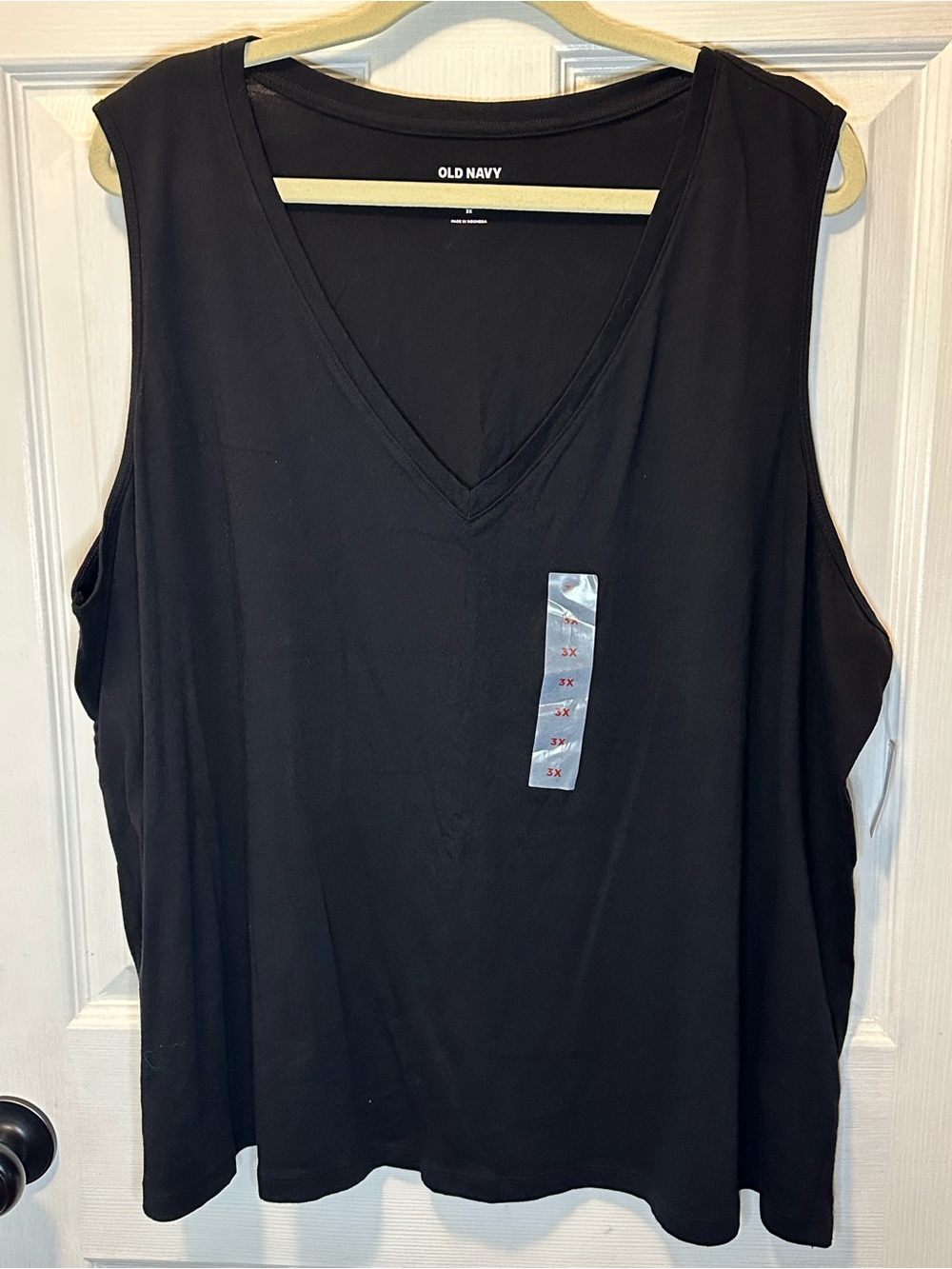 Old Navy Black V-Neck Sleeveless Top Women’s Plus Size 3X
